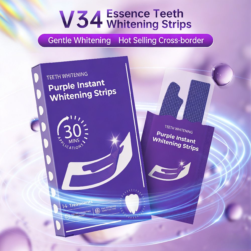 Teeth Whitening In Office - Tiras Clareadoras de Dentes Roxas -