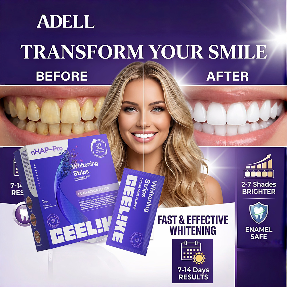 Teeth Whitening Effective - Tiras Clareadoras de Dentes Roxas 14un.