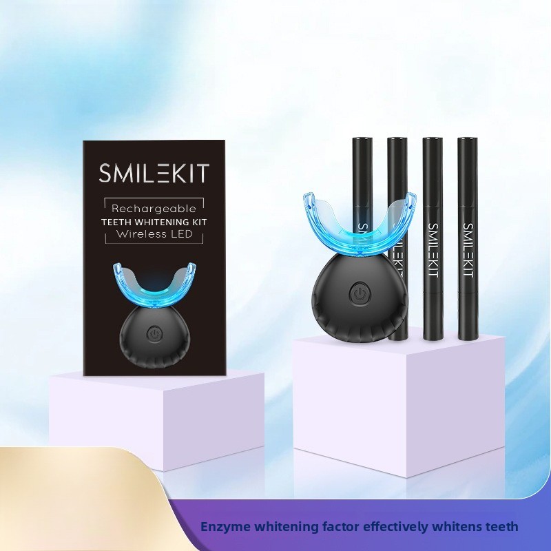 Teeth Whitening Kit At Home - Kit de clareamento dental com carregamento