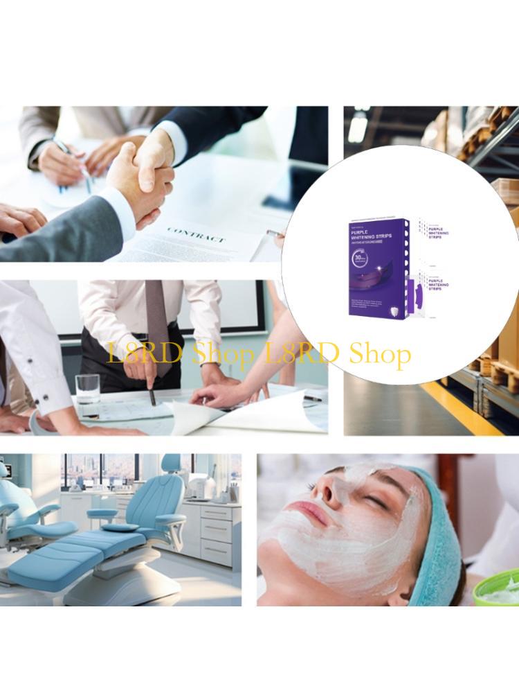 Teeth Whitening Quick - L8RD 7/14 pares Premium Roxo Tiras