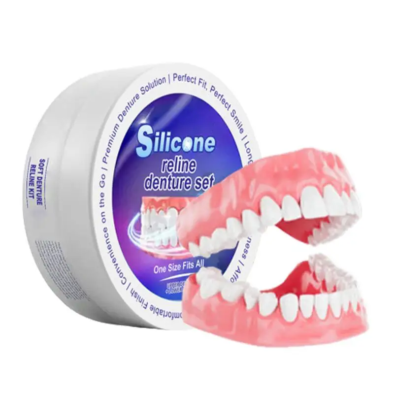 Teeth Whitening For Braces - Conjunto de dentadura de silicone caber