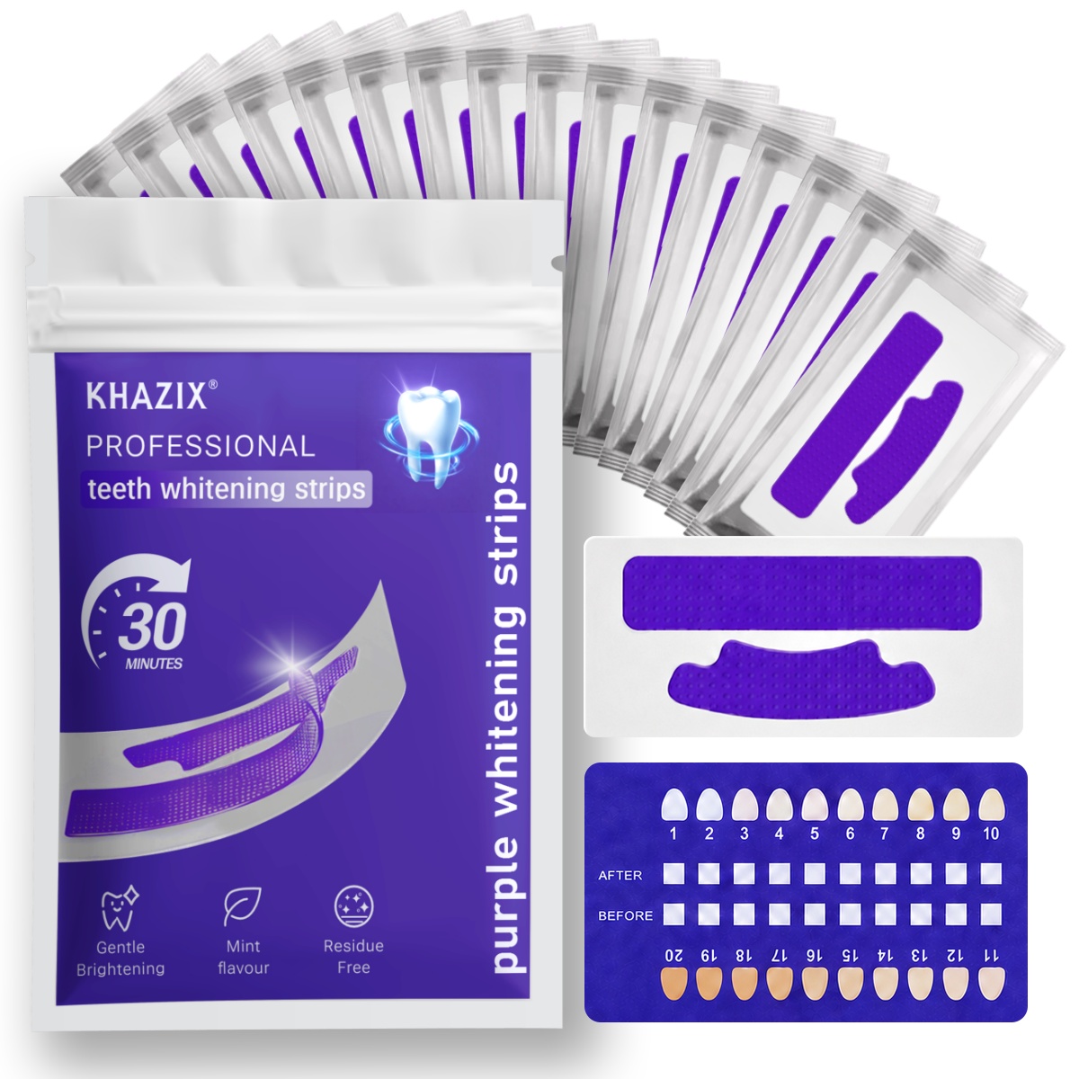 Teeth Whitening Street - 7PCS Strips de Clareamento Dental para