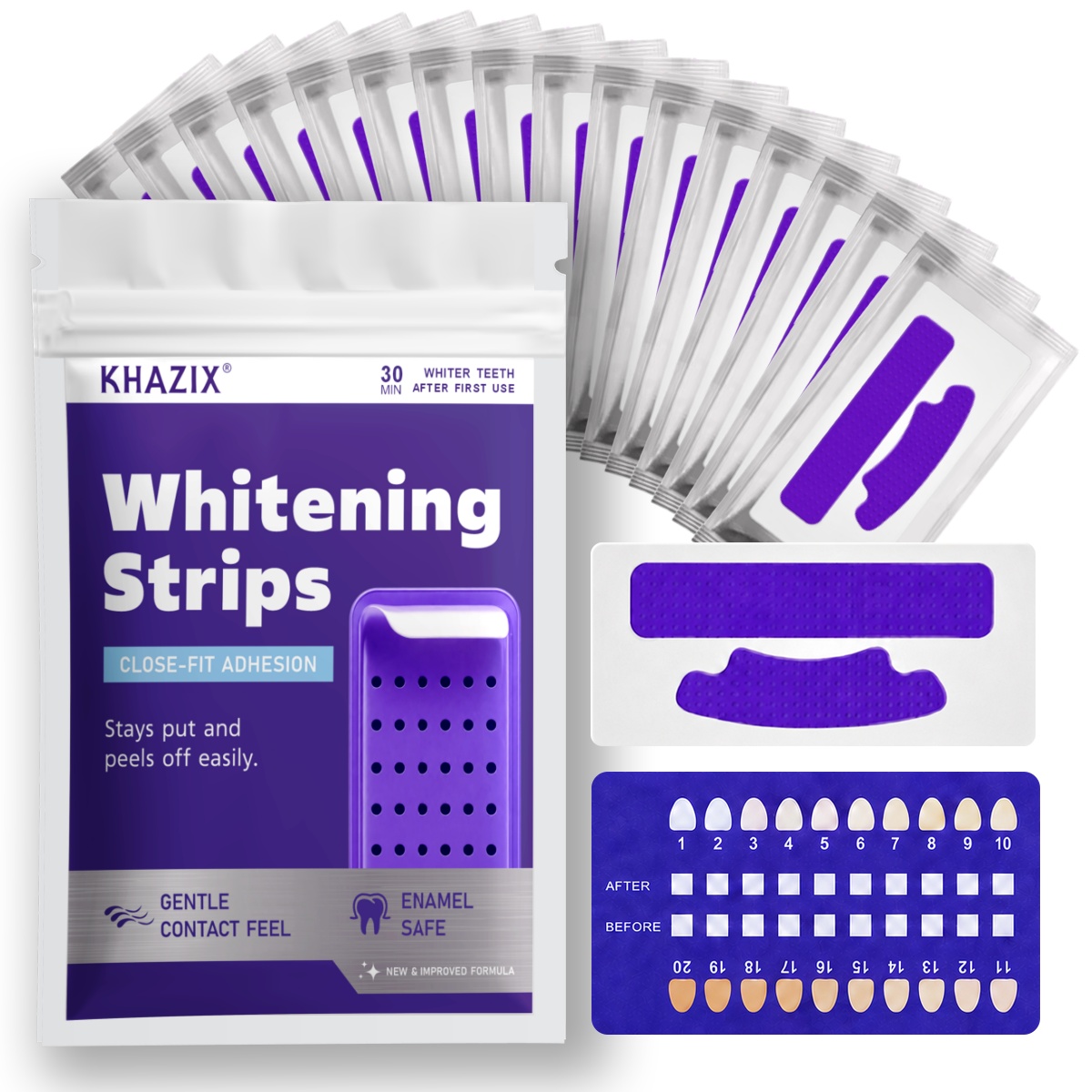 Teeth Whitening Street - 7PCS Strips de Clareamento Dental para