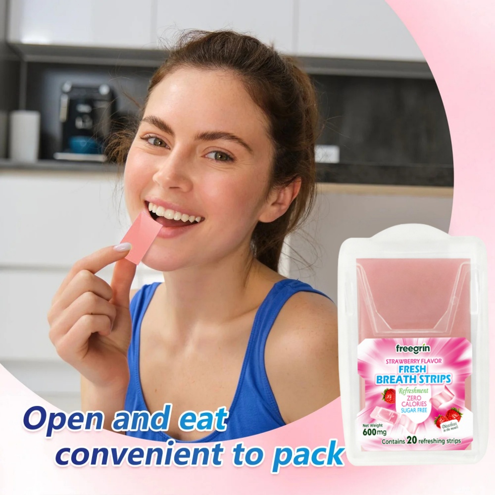 Teeth Whitening In Office - Ambientador de respiração fresco morango hortelã