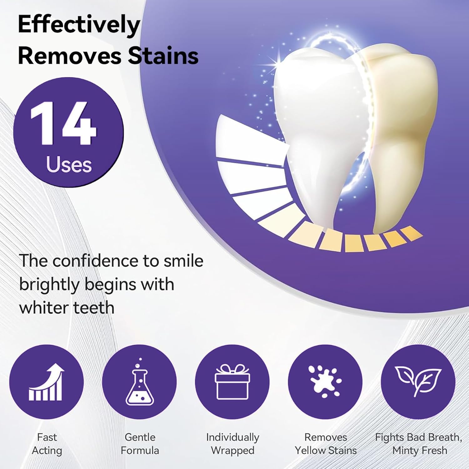 7 peças de tiras branqueadoras - Teeth Whitening Kit At Home avaliação e preço