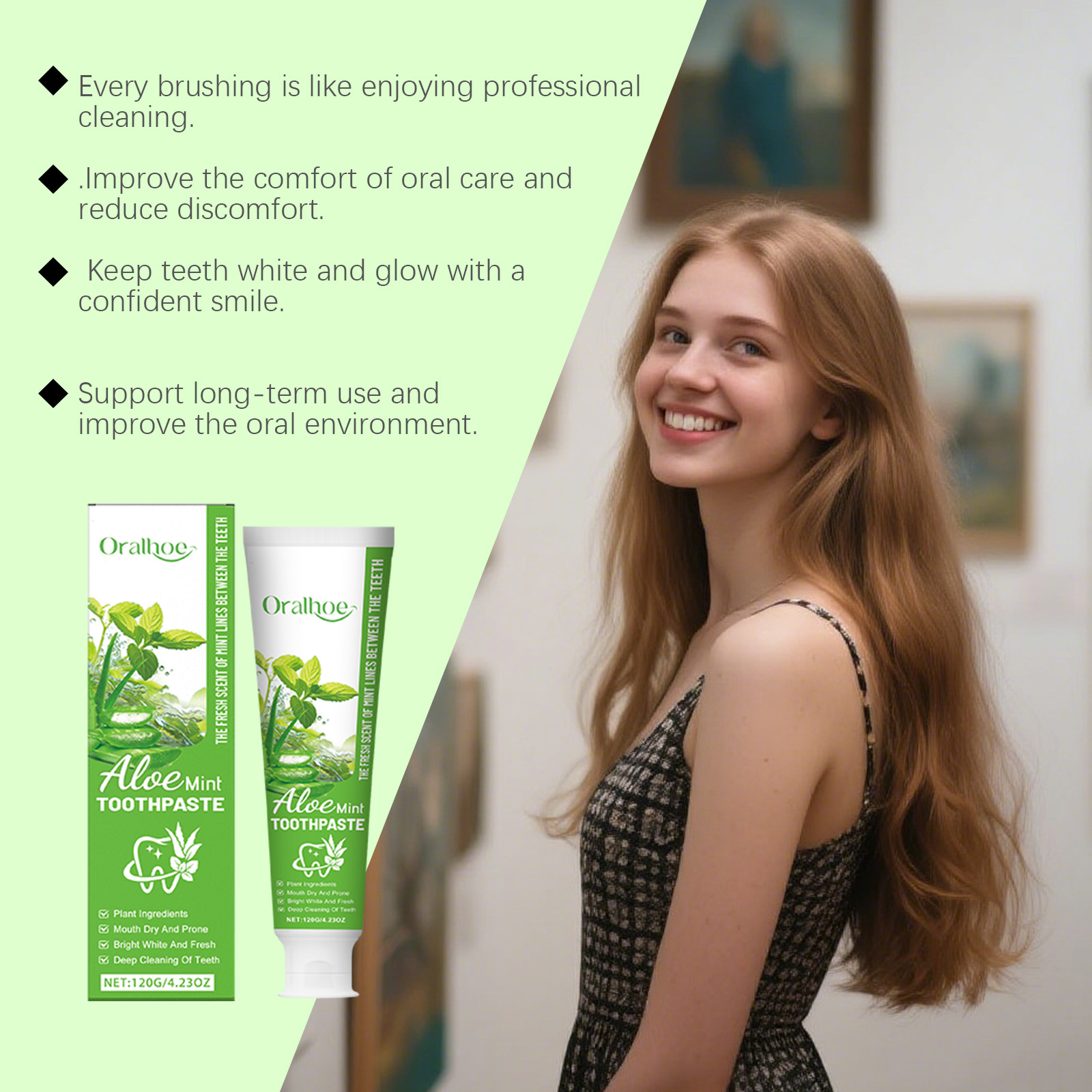 Aloe vera branqueamento creme  - Teeth Whitening Natural avaliação e preço