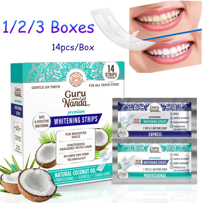 14pcs/caixa Fitas Clareadoras  - Teeth Whitening Street avaliação e preço