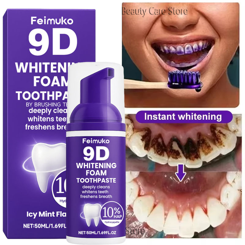 Pasta de Dente Roxa 9D para Cl - Teeth Whitening Natural avaliação e preço