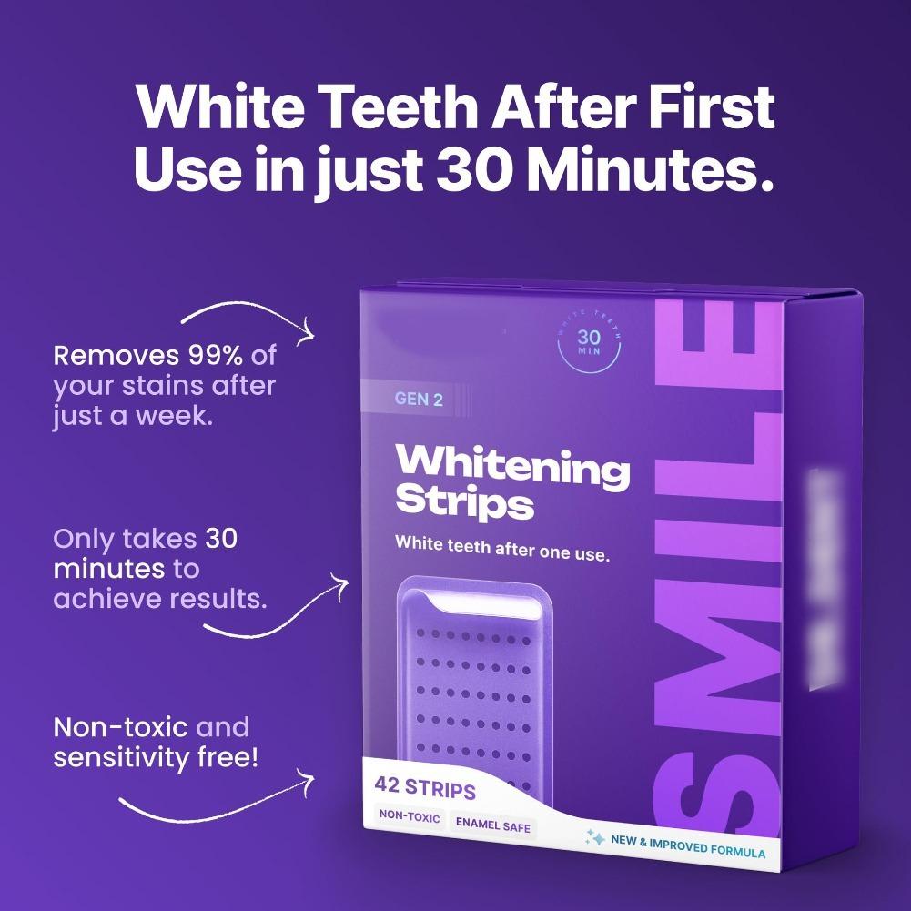Pacote com 42 Tiras Roxas para - Teeth Whitening Gel Refills avaliação e preço