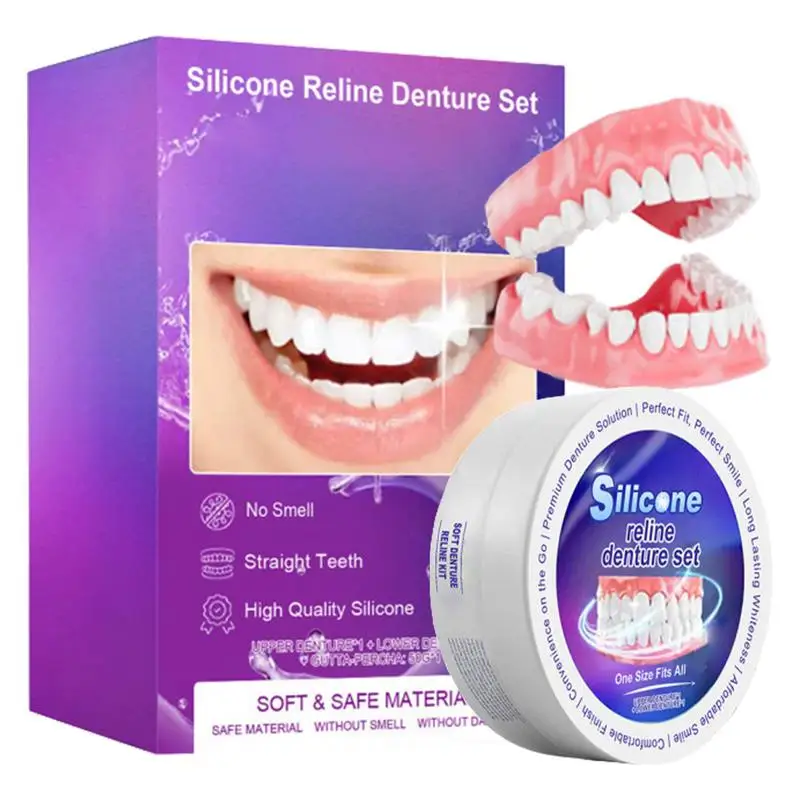 Conjunto de dentadura de silic - Teeth Whitening For Braces avaliação e preço