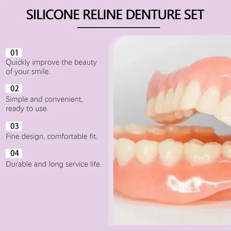 Conjunto de dentadura de silic - Teeth Whitening For Braces avaliação e preço