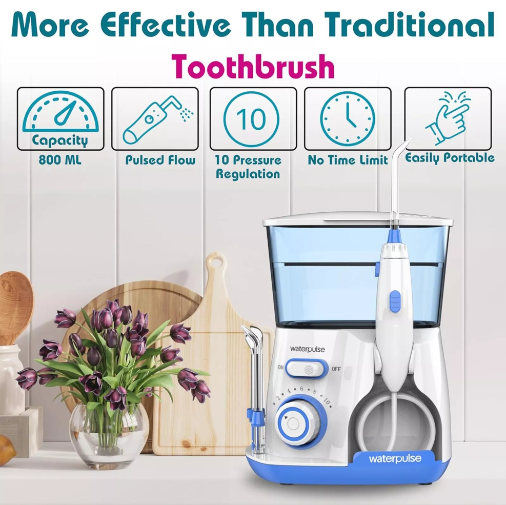 Waterpulse v300 800ml fio dent - Teeth Whitening For Braces avaliação e preço