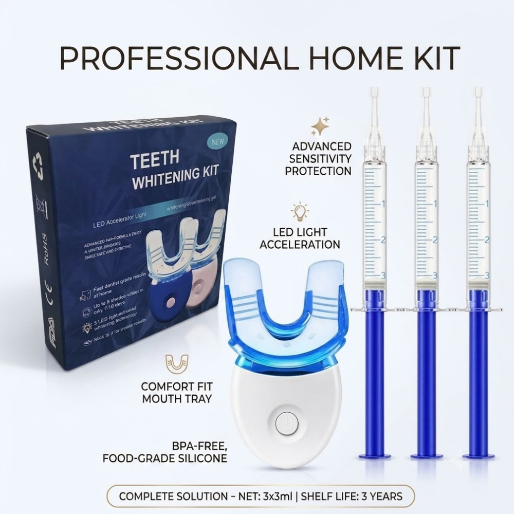 Kit profissional de clareament - Teeth Whitening Kit At Home avaliação e preço