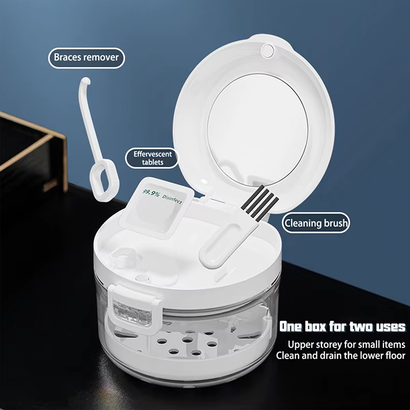 Estojo retentor ortodôntico po - Teeth Whitening For Braces avaliação e preço
